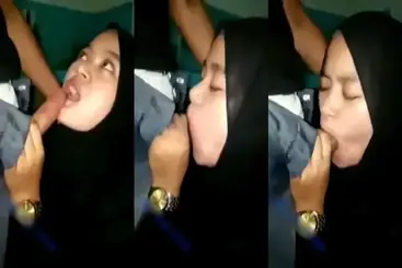 Bokep Indo Hijabers Ketagihan Peju Sepong Kontol